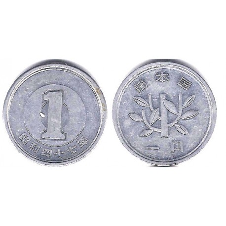 (Y74) Japón. 1972(47). 1 Yen (MBC)