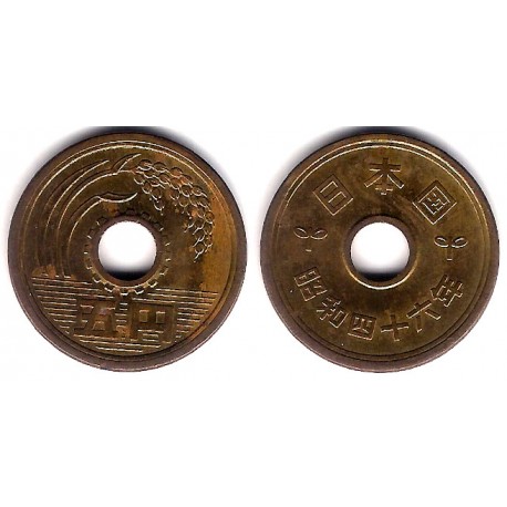 (Y72a) Japón. 1971(46). 5 Yen (MBC)