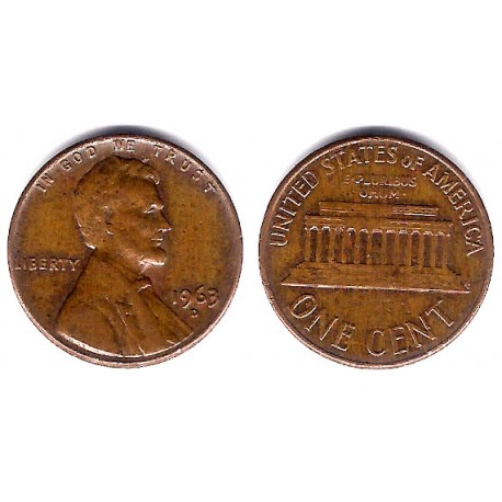(201) Estados Unidos de América. 1963(D). 1 Cent (MBC)