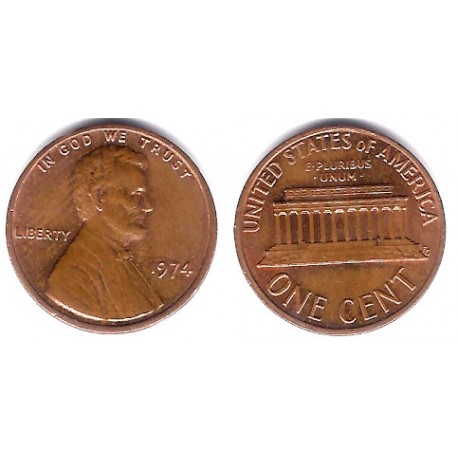 (201) Estados Unidos de América. 1974. 1 Cent (EBC)
