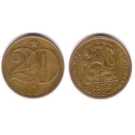 (74) Checoslovaquia. 1972. 20 Haleru (MBC+)