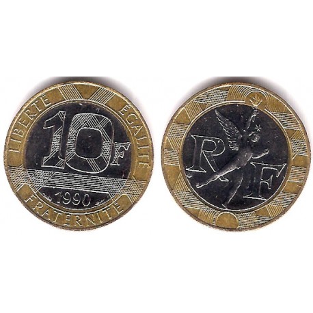 (964.1) Francia. 1990. 10 Francs (MBC)