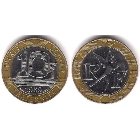 (964.1) Francia. 1989. 10 Francs (MBC)