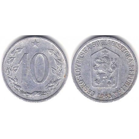 (49.1) Checoslovaquia. 1963. 10 Haleru (MBC)
