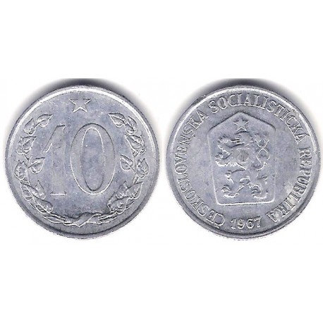 (49.1) Checoslovaquia. 1967. 10 Haleru (MBC+)