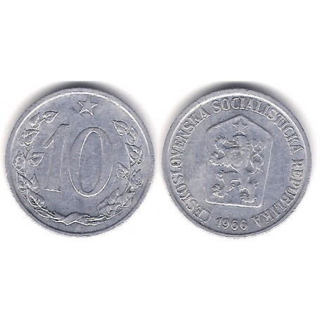 (49.1) Checoslovaquia. 1966. 10 Haleru (MBC+)