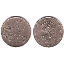 (75) Checoslovaquia. 1990. 2 Koruny (MBC+)
