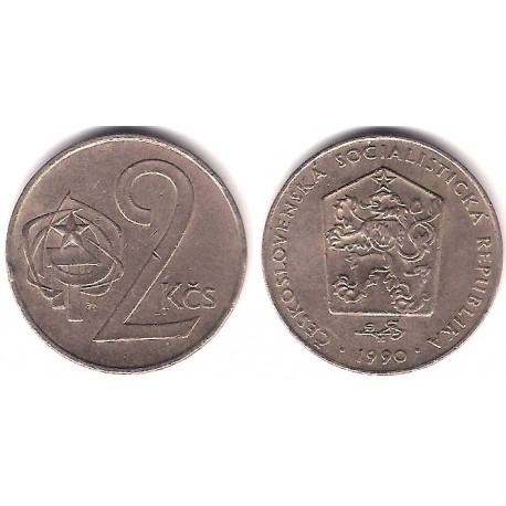 (75) Checoslovaquia. 1990. 2 Koruny (MBC+)
