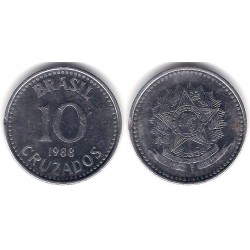 (607) Brasil. 1988. 10 Cruzados (EBC)