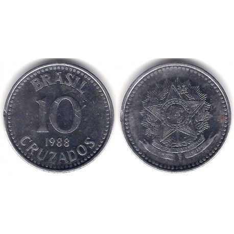 (607) Brasil. 1988. 10 Cruzados (EBC)