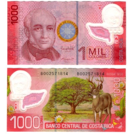 (274b) Costa Rica. 2013. 1000 Colones (MBC)