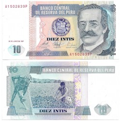 (129) Perú. 1987. 10 Intis (EBC+)