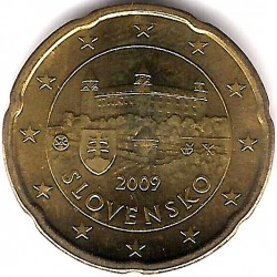 Eslovaquia. 2009. 20 Céntimos (SC)