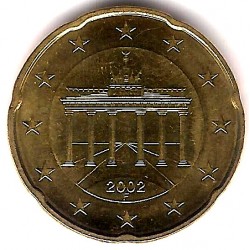 Alemania. 2002(F). 20 Céntimos (SC)