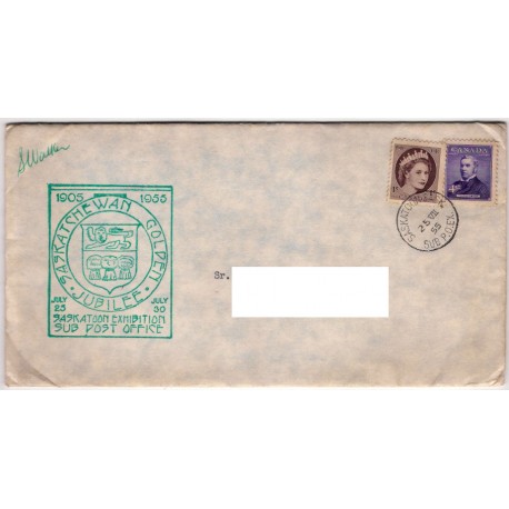 Sobre Primer Día. Canadá. 1955. Jubileo (Nuevo)