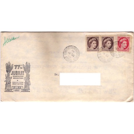 Sobre Primer Día. Canadá. 1955. 77º Jubileo (Nuevo)