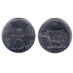 (54) India. 1989. 25 Paise (SC)