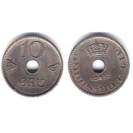 (383) Noruega. 1937. 10 Ore (MBC)