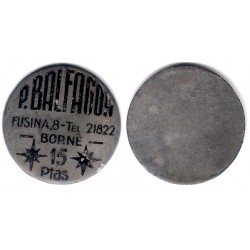 P. Balfagón. Borne. 15 Pesetas (EBC)