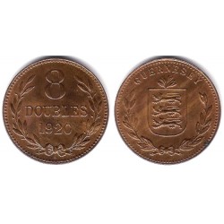 (14) Guernsey. 1920. 8 Doubles (SC-)