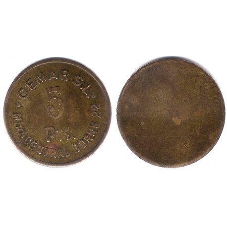 Cemar, SL. Borne. 5 Pesetas (MBC)