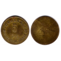 Cemar, SL. Borne. 5 Pesetas (MBC)