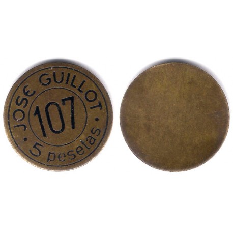 Jose Guillot. Borne. 5 Pesetas (EBC)
