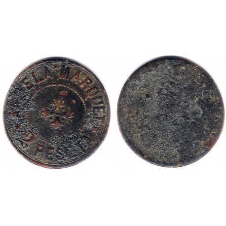 Angela Marquet. 2 Pesetas (BC)