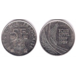 (968) Francia. 1989. 5 Francs (MBC)