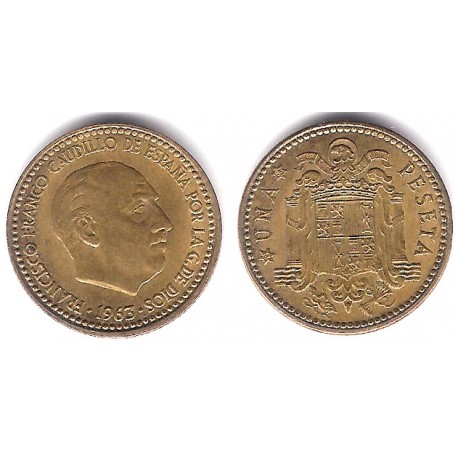 Estado Español. 1963*(19-63). 1 Peseta (MBC)