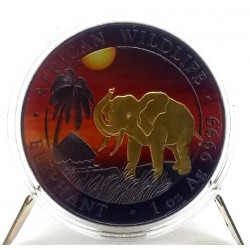 Somalia. 2017. 100 Shillings (Proof) (Plata) African Wildlife