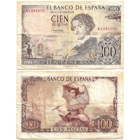 Estado Español. 1965. 100 Pesetas (MBC-) Serie H