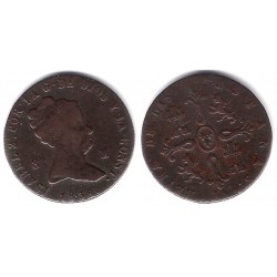 Isabel II. 1838. 8 Maravedi (BC) Ceca de Jubia