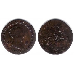 Isabel II. 1837. 4 Maravedi (BC) Ceca de Jubia