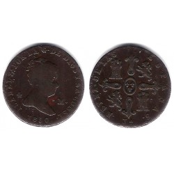 Isabel II. 1850. 4 Maravedi (BC) Ceca de Jubia