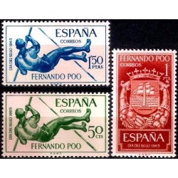 Fernando Poo. 1965. Serie Completa (Nuevo) Día del Sello