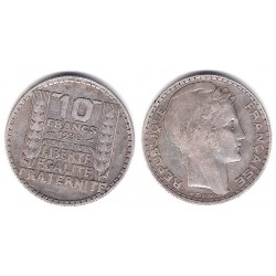 (878) Francia. 1930. 10 Francs (MBC) (Plata)