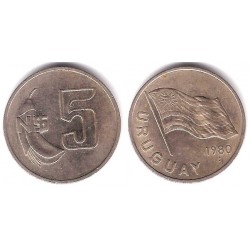 (75) Uruguay. 1980. 5 Nuevos Pesos (MBC)