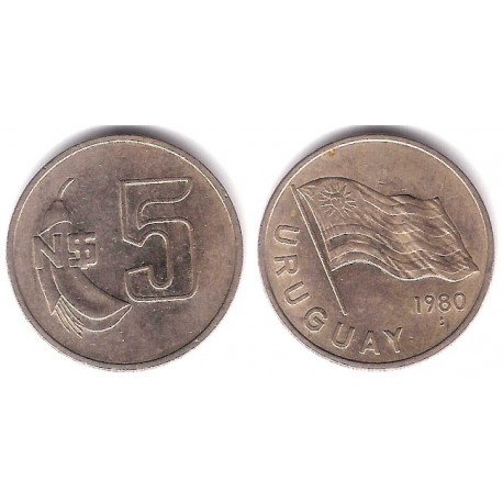 (75) Uruguay. 1980. 5 Nuevos Pesos (MBC)