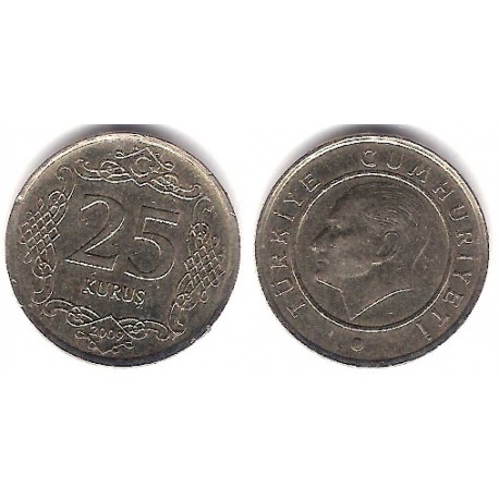 (1242) Turquía. 2009. 25 Kurus (EBC)