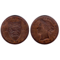 (8) Jersey. 1877. 1/12 Shilling (MBC)
