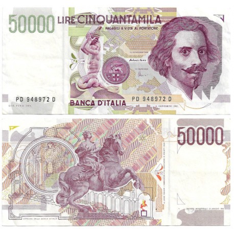 (116c) Italia. 1992. 50000 Lira (MBC+)