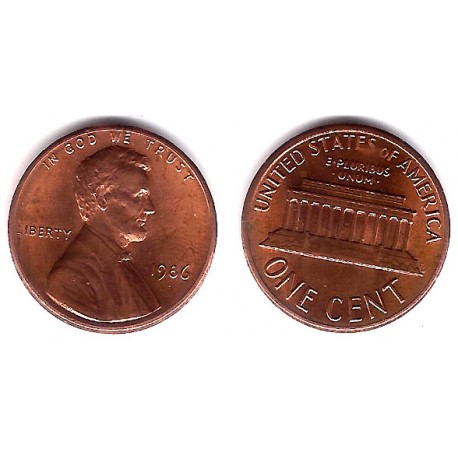 (201b) Estados Unidos de América. 1986. 1 Cent (MBC)