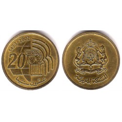 (Y115) Marruecos. 2002. 20 Santimat (EBC)