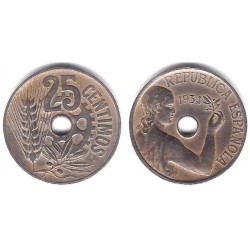 España (II República). 1934. 25 Céntimos (MBC-)