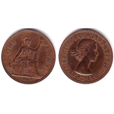(897) Gran Bretaña. 1967. 1 Penny (EBC)