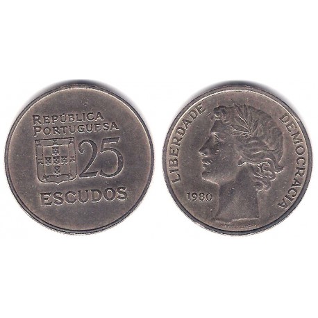 (607a) Portugal. 1980. 25 Escudos (MBC)