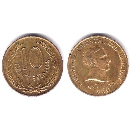 (39) Uruguay. 1960. 10 Centesimos (MBC)