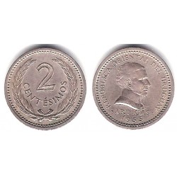 (33) Uruguay. 1953. 2 Centesimos (MBC)