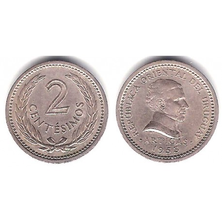 (33) Uruguay. 1953. 2 Centesimos (MBC)
